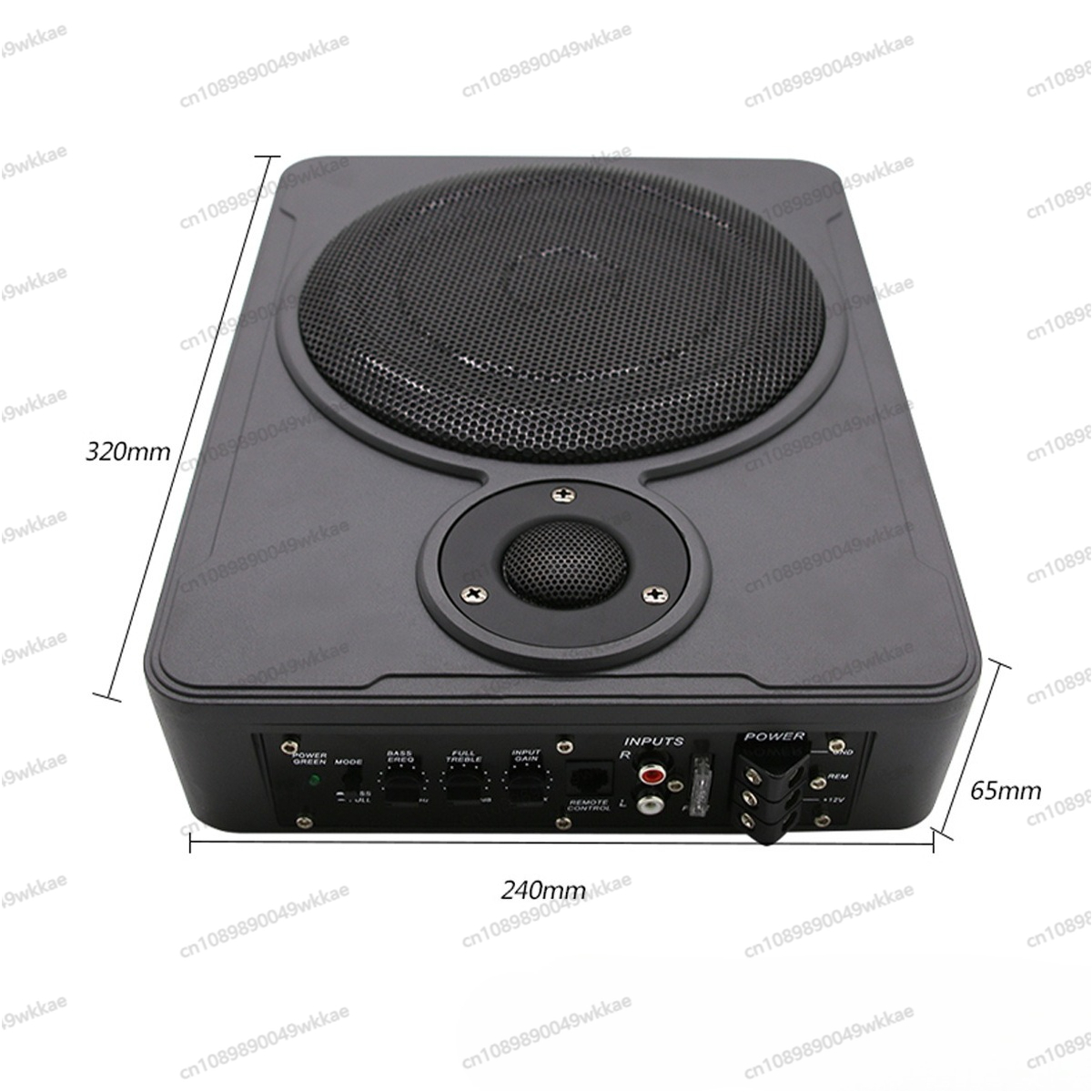 Under Seat Subwoofer Slim 8 Inch - Subwoofer Audio Mobil Tipis di Bawah