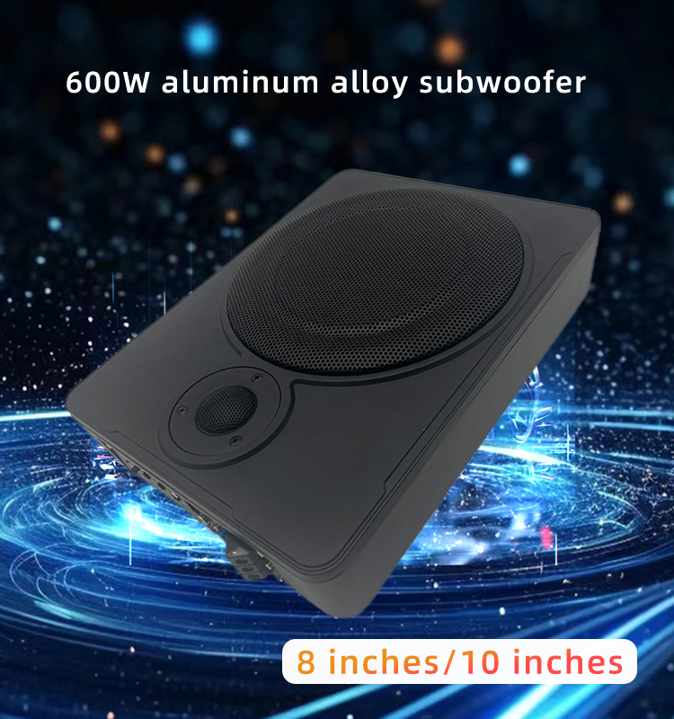 Under Seat Subwoofer Slim 8 Inch - Subwoofer Mobil Tipis 12V 8 inci/10