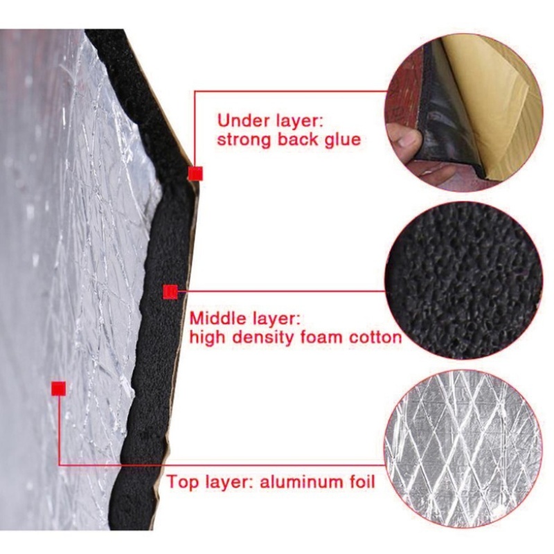 Mat Peredam Suara Mobil 5/10mm - Car Audio Sound Deadening Mat ulasan dan harga