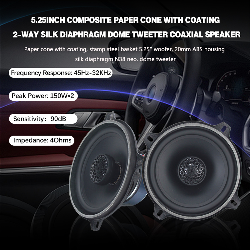 Daya Nominal 50W*2 5.25 inci 2 - Car Audio Tweeter Silk Dome ulasan dan harga