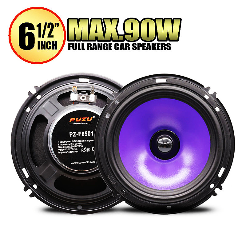 2Pcs 6.5 Inci 90W Full Range F - Car Audio Component Speaker 6.5 ulasan dan harga