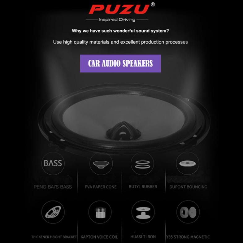 2Pcs 6.5 Inci 90W Full Range F - Car Audio Component Speaker 6.5 ulasan dan harga