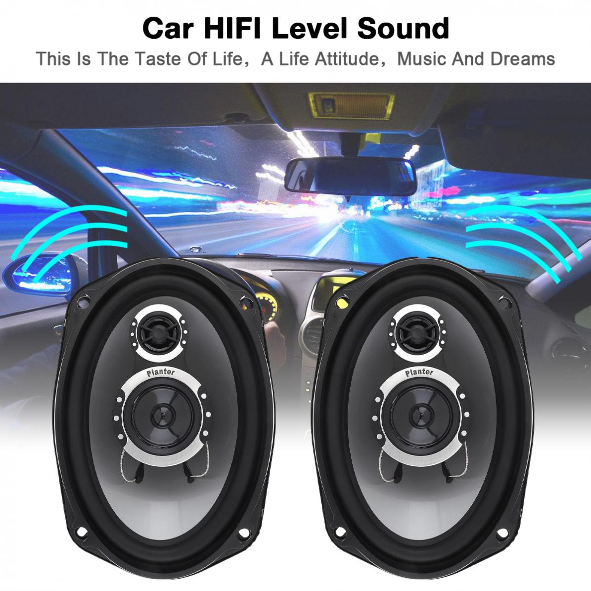 2 Pcs 6X9Inch 3 WAY 1000W Mobi - Car Coaxial Speaker 6X9 3 Way ulasan dan harga