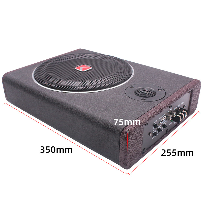 Subwoofer Aktif Tekstur Kayu 8 - Under Seat Subwoofer Slim 8 Inch ulasan dan harga