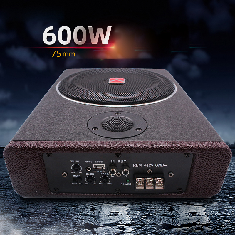 Subwoofer Aktif Tekstur Kayu 8 - Under Seat Subwoofer Slim 8 Inch ulasan dan harga