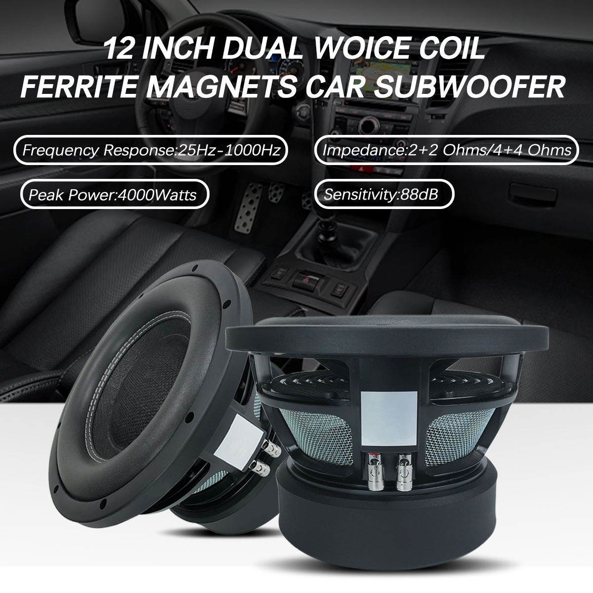 Subwoofer Mobil 12 Inch RMS 15 - Car Subwoofer 12 Inch 1500W ulasan dan harga