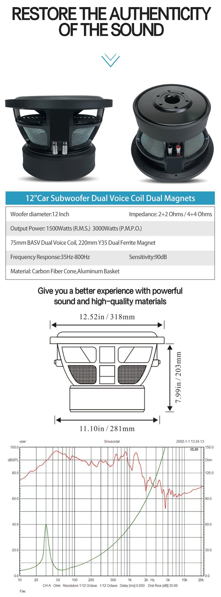 Subwoofer Mobil 12 Inch RMS 15 - Car Subwoofer 12 Inch 1500W ulasan dan harga
