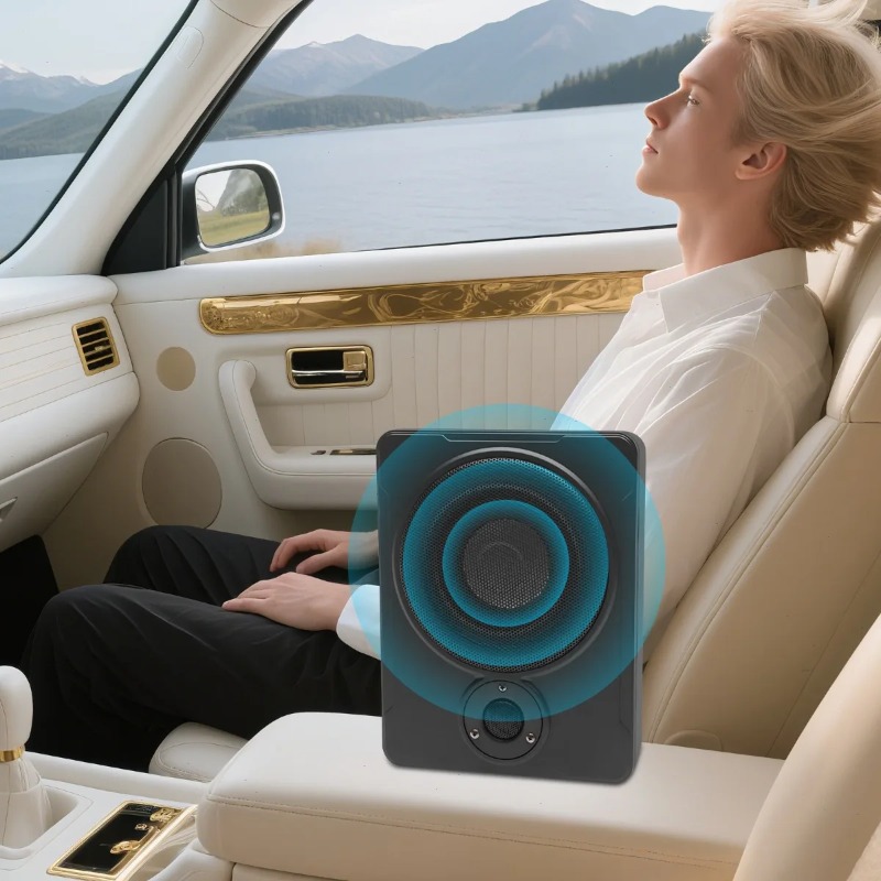 Subwoofer Aktif untuk Mobil, 6 - Under Seat Subwoofer Slim 8 Inch ulasan dan harga