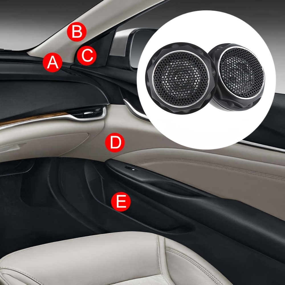 2 Buah Tweeter Mobil 280W deng - Car Audio Tweeter Silk Dome ulasan dan harga